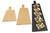 Cal-Mil 1535-12-13
 Composite
 Black
 Rectangular
 Bread Board