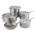 Winco SSFP-11 11" Stainless Steel and Aluminum Premium Fry Pan