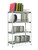 Metro PR48X4 Metromax I Stationary Drying Rack Unit 48"W 4-Tier (4) 74" Posts (2) Cutting Board/Tray Drying Racks (2) Pan Racks