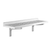 Cambro CSWS1448VK480 Camshelving Shelf Wall-Mounted Vented 48"W Polypropylene 2" Molded Backsplash Speckled Gray