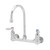 T&S Brass B-0331 Faucet wall mount 8" adjustable centers 6" swivel gooseneck