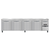 Continental Refrigerator RA118N 118"W Five Door Stainless Steel Refrigerated Base Worktop Unit