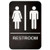 Winco SGNB-603 6"W x 9"H Black Sign