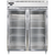 Continental Refrigerator D2FENSAGD 57" W Two-Section Glass Door Reach-In Designer Line Wide Freezer - 115 Volts