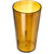 Carlisle 521213 12 Oz. Amber SAN Plastic Textured Exterior Stackable Tumbler