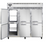 Continental Refrigerator 3R-PT-HD 78"W Three-Section Solid Door Refrigerator