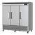Turbo Air TSF-72SD-N 81.88" W Three-Section Solid Door Reach-In Super Deluxe Freezer - 115 Volts
