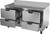 Beverage Air WTFD60AHC-4-FIP 60"W Four Drawer Stainless Steel Woktop Freezer With 4" Foamed-In Place Backsplash