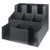 Winco CLSO-3T Black Plastic 12-5/16"L x 12-3/4"W x 13-1/8"H Cup & Lid Organizer