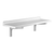 Cambro CSWS1848SK480 Camshelving Shelf Wall-Mounted Solid 48"W Polypropylene 2" Molded Backsplash Speckled Gray