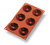 Matfer Bourgeat 257931 Gastroflex Mini Kugelhopf Mold 6 Per Sheet 2-7/8" Dia. x 1-1/2"H Mini Kugelhopfs Food Grade Silicone