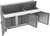 Beverage Air SPE72HC-30M 72" W Three-Section Three Door Mega Top Refrigerated Counter