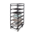Eastern Tabletop ST5955BST 33.5" W x 74" H Black Hub Buffet Storage Tile Cart