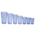 Winco PTP-12B 12 Oz. Blue Plastic Pebbled Tumbler