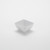 American Metalcraft MWMSQ5 19 Oz. Plastic White Marble Pattern Square Bowl