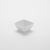 American Metalcraft MWMSQ5 19 Oz. Plastic White Marble Pattern Square Bowl