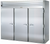 Traulsen RRI332L-FHS 100.5" W Three-Section Solid Door Roll-In Spec-Line Refrigerator