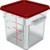 Carlisle 1195307 8 Qt. Clear with Red Print Polycarbonate Squares Food Storage Container