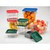 Carlisle 1195307 8 Qt. Clear with Red Print Polycarbonate Squares Food Storage Container