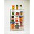 Carlisle 1195307 8 Qt. Clear with Red Print Polycarbonate Squares Food Storage Container