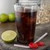 Carlisle 521207 12 Oz. Clear SAN Plastic Textured Exterior Stackable Tumbler