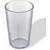 Carlisle 521207 12 Oz. Clear SAN Plastic Textured Exterior Stackable Tumbler