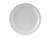 Tuxton CLA-094 9-1/2" Porcelain Porcelain White Round Plate (2 Dozen Per Case)