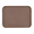 Cambro 1622CT138 16" x 22" Fiberglass Tavern Tan Rectangular Camtread Serving Tray - 12/Case