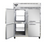 Continental Refrigerator 2FENPTHD 57" W Two-Section Solid Door Pass-Thru Extra-Wide Freezer - 220 Volts