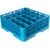 Carlisle RG25-214 25 Compartments Full Size Blue OptiClean Dishwasher Glass Rack