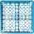 Carlisle RC20-114 20 Compartments Polypropylene Blue OptiClean Dishwasher Cup Rack
