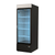 Asber AFMD-23 27.5"W Black One-Section Glass Door Freezer Merchandiser