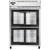 Continental Refrigerator 2RNSGDHD 52" W Two-Section Glass Door Reach-In Refrigerator