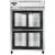 Continental Refrigerator 2RNSGDHD 52" W Two-Section Glass Door Reach-In Refrigerator