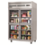 Everest Refrigeration ESGRH4 49.63" W Two-Section Glass Door Reach In Refrigerator