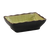 CAC China 666-32-G 3.25" W X 2.5" D X 1" H Golden Green Ceramic Rectangular Japanese Style Sauce Dish (4 Dozen Per Case)