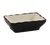 CAC China 666-32-W 3.25" W X 2.5" D X 1" H Creamy White Ceramic Rectangular Japanese Style Sauce Dish (4 Dozen Per Case)