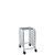 Cres Cor 275381810KDT 38.25" H Aluminum End Loading Half Height Mobile Knock Down Utility Rack