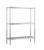 New Age NS933 60"W x 18"D x 76"H Aluminum Keg Rack with 3 Shelves