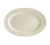 CAC China GAD-19 Bone White Porcelain Oval Garden State Platter (1 Dozen)