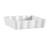 CAC China QCD-SQ6 18 Oz. Super White Porcelain Square Quiche Baking Dish (3 Dozen Per Case)