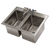 Advance Tabco DI-2-10-EC-X 25.5" W x 19" D x 10" H 16 Gauge 304 Stainless Steel 2-Compartment Special Value Drop-In Sink