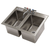 Advance Tabco DI-2-10-EC-X 25.5" W x 19" D x 10" H 16 Gauge 304 Stainless Steel 2-Compartment Special Value Drop-In Sink