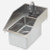 Advance Tabco DI-1-10SP-EC-X 12" W x 18.5" D x 16" H 20 Gauge 304 Stainless Steel 1-Compartment Special Value Drop-In Sink