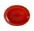CAC China TG-13C-R Red Porcelain Oval Tango Platter (1 Dozen)