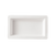 CAC China TSP-16 20 Oz. Super White Porcelain Rectangular Accessories Tray (1 Dozen)