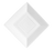 CAC China TGO-SQ21 Bone White Porcelain Square Tango Plate (1 Dozen)