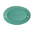 CAC China TG-12-G Green Porcelain Oval Tango Platter (2 Dozen Per Case)