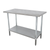 Advance Tabco ELAG-247-X 84" W x 24"D Stainless Steel Top Galvanized Adjustable Undershelf Work Table