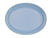 CAC China L-14NR-LBU Light Blue Ceramic Oval Las Vegas Platter (1 Dozen)